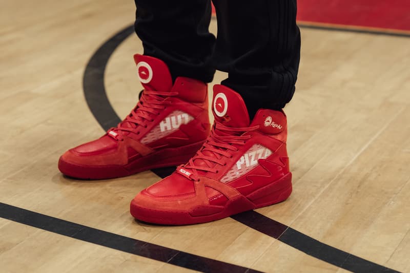 pizza hut pietop 2 closer look sneakers basketball red marinara wheat patent nubuck leather suede wax ncaa march madness