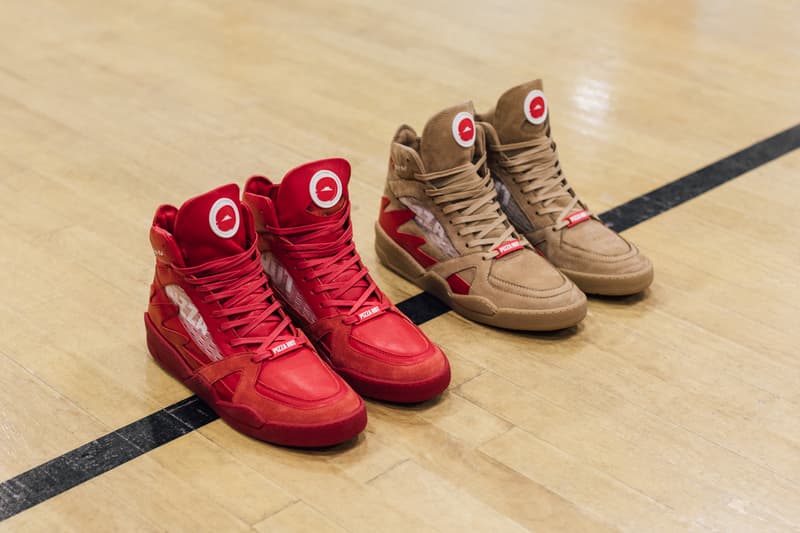 pizza hut pietop 2 closer look sneakers basketball red marinara wheat patent nubuck leather suede wax ncaa march madness