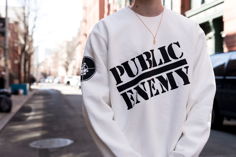Supreme Public Enemy UNDERCOVER Collab New York City Street Style Street Snaps
