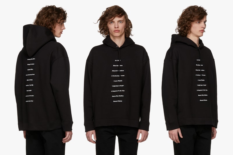 Raf Simons Spring Summer 2018 New Releases Hoodie Joy Division Unknown Pleasures Parka Replicant