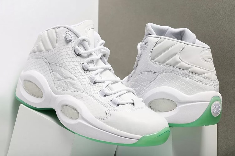 Allen Iverson's Reebok Question Mid Debuts Rocking a White/Mint Makeover