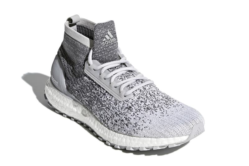 Reigning Champ adidas UltraBOOST Mid ATR grey white footwear release info date drops March 20 2018