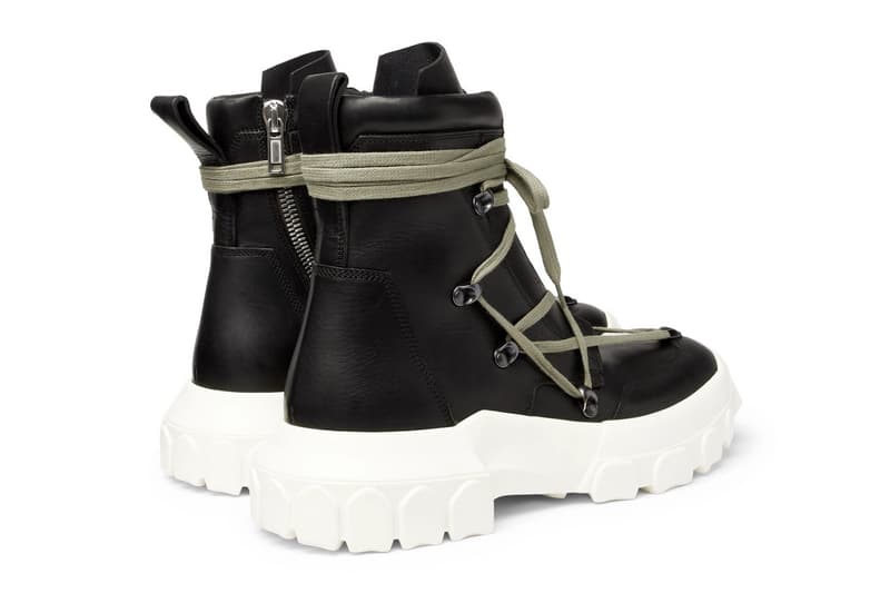 Rick Owens DIRT Hiking Boot Spring Summer 2018 Collection black leather release info