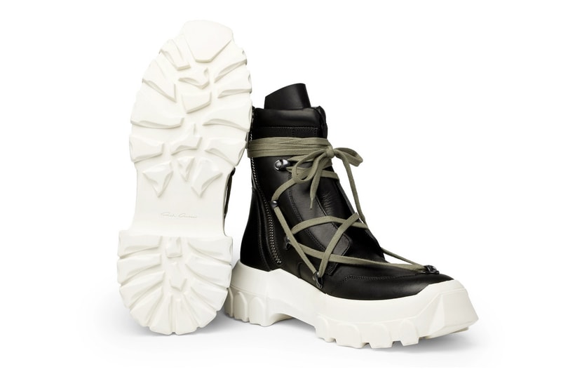 Rick Owens DIRT Hiking Boot Spring Summer 2018 Collection black leather release info