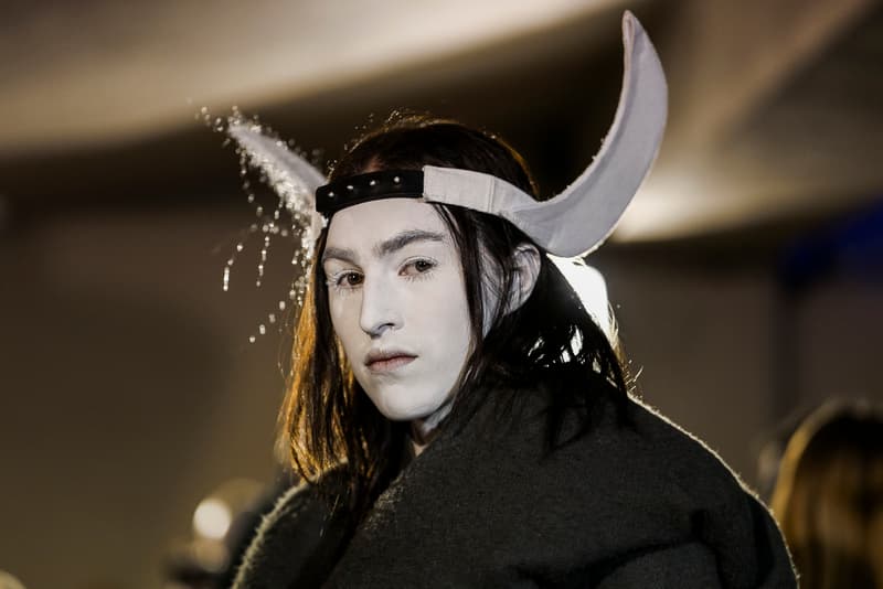 Rick Owens Fall/Winter 2018 Paris Fashion Week Backstage Imagery