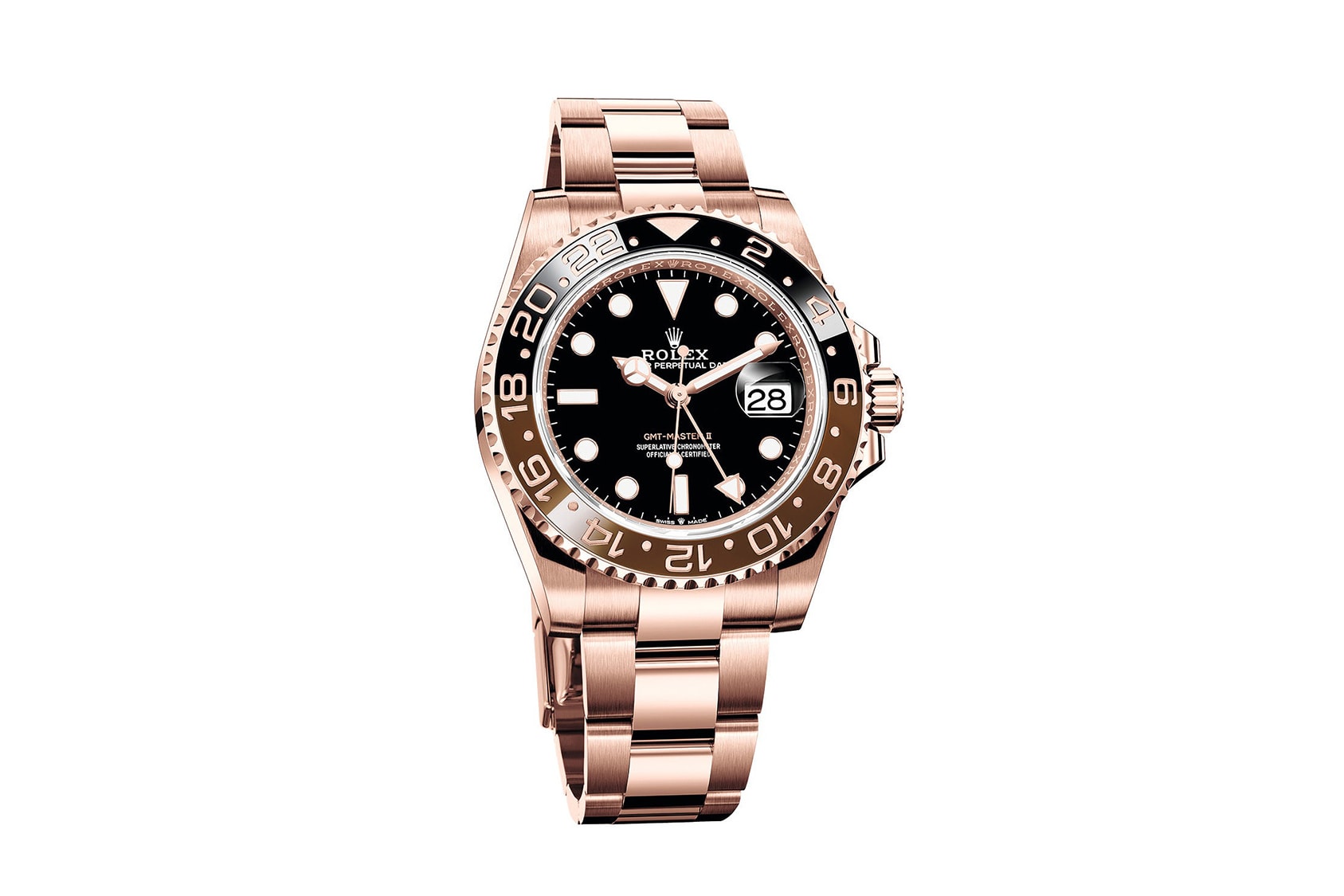 Rolex GMT Master II Everose Gold Watch Luxury Watches For Sale Pricing Availability Master 2 Rolex Batman