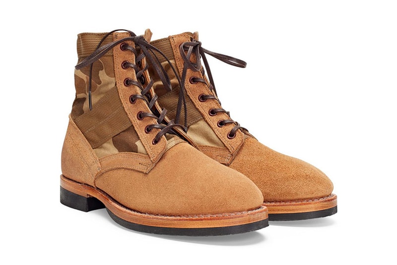 Ralph Lauren RRL Brand Boot camo military workwear footwear release info