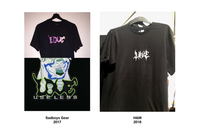 H&M Accused of Copying Sadboys Gear Designs