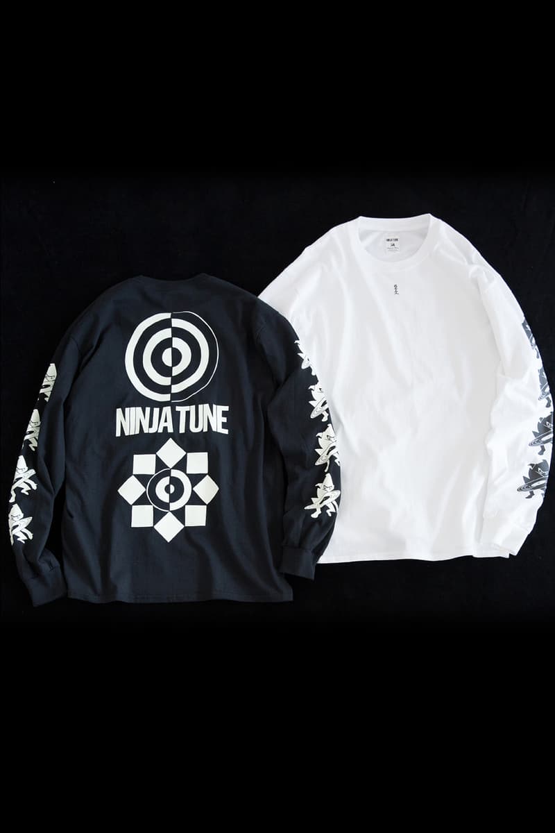 Sasquatchfabrix. x Ninja Tune x BEAMS Capsule Collection Collaboration Japanese British T-Shirts Trousers Longsleeves