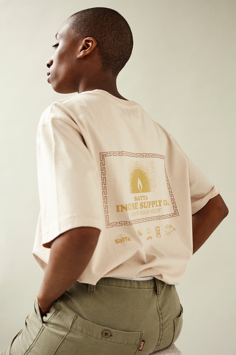 Satta Spring/Summer 2018 Lookbook Joe Lauder Gardener Woodworker Workwear Staple Hemp Basics Spiritually Infused Graphic Tees Classic Boardshorts