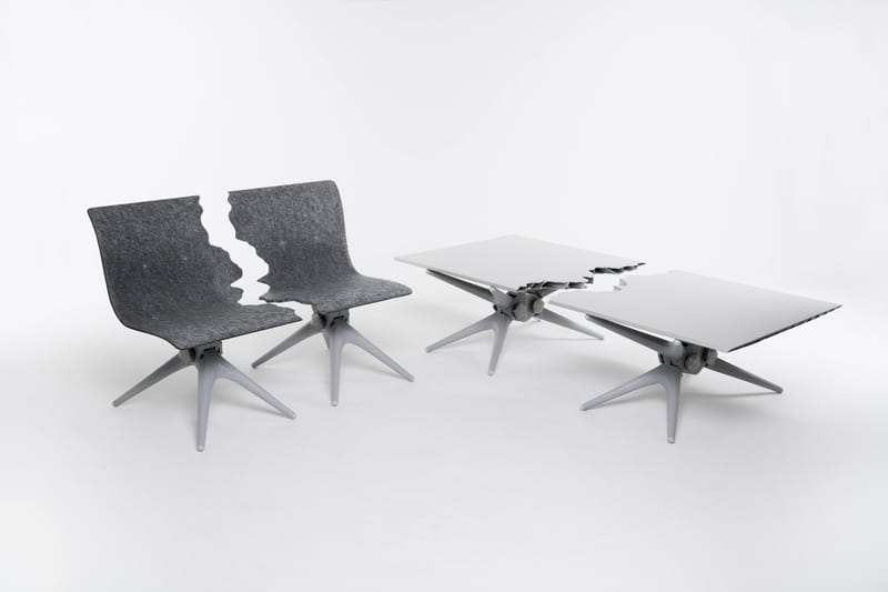 Snarkitecture & Pentatonic Unite For "Fractured" Furniture Collection