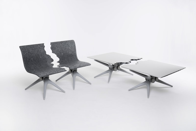 snarkitecture pentatonic fractured collection design daniel arsham alex mustonen jamie hall furniture decor home