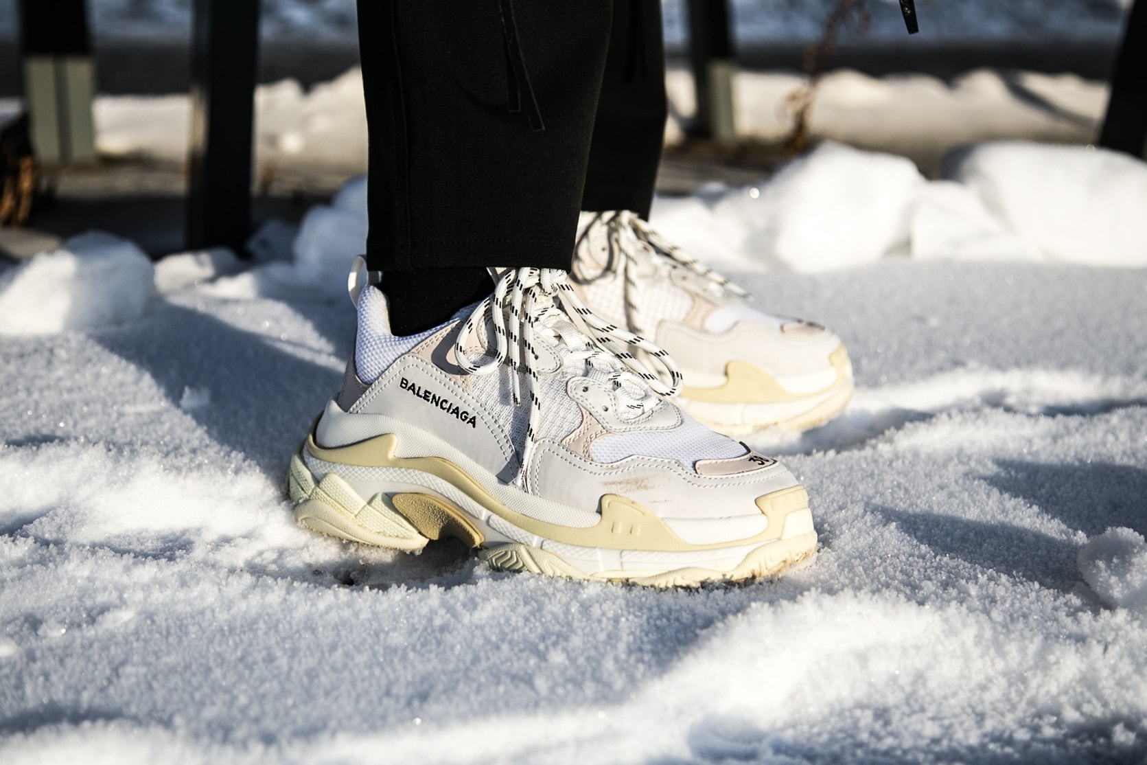 Chunky Sneakers Trend 2018 Balenciaga Triple S