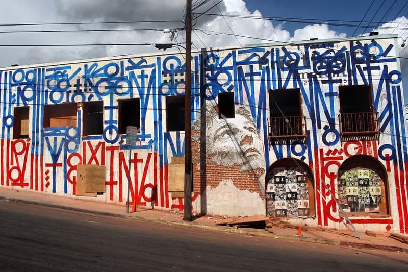 Vhils Retna Collaboration Los Angeles Mural Street Art Banksy Shepard Fairey JR