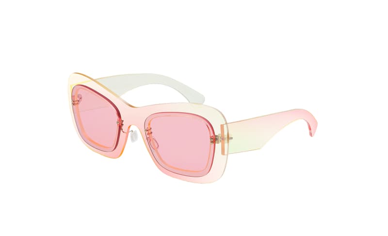 SUPER by RETROSUPERFUTURE Layers spring summer 2018 debut release drop launch matte black translucent pink collection lenses frame
