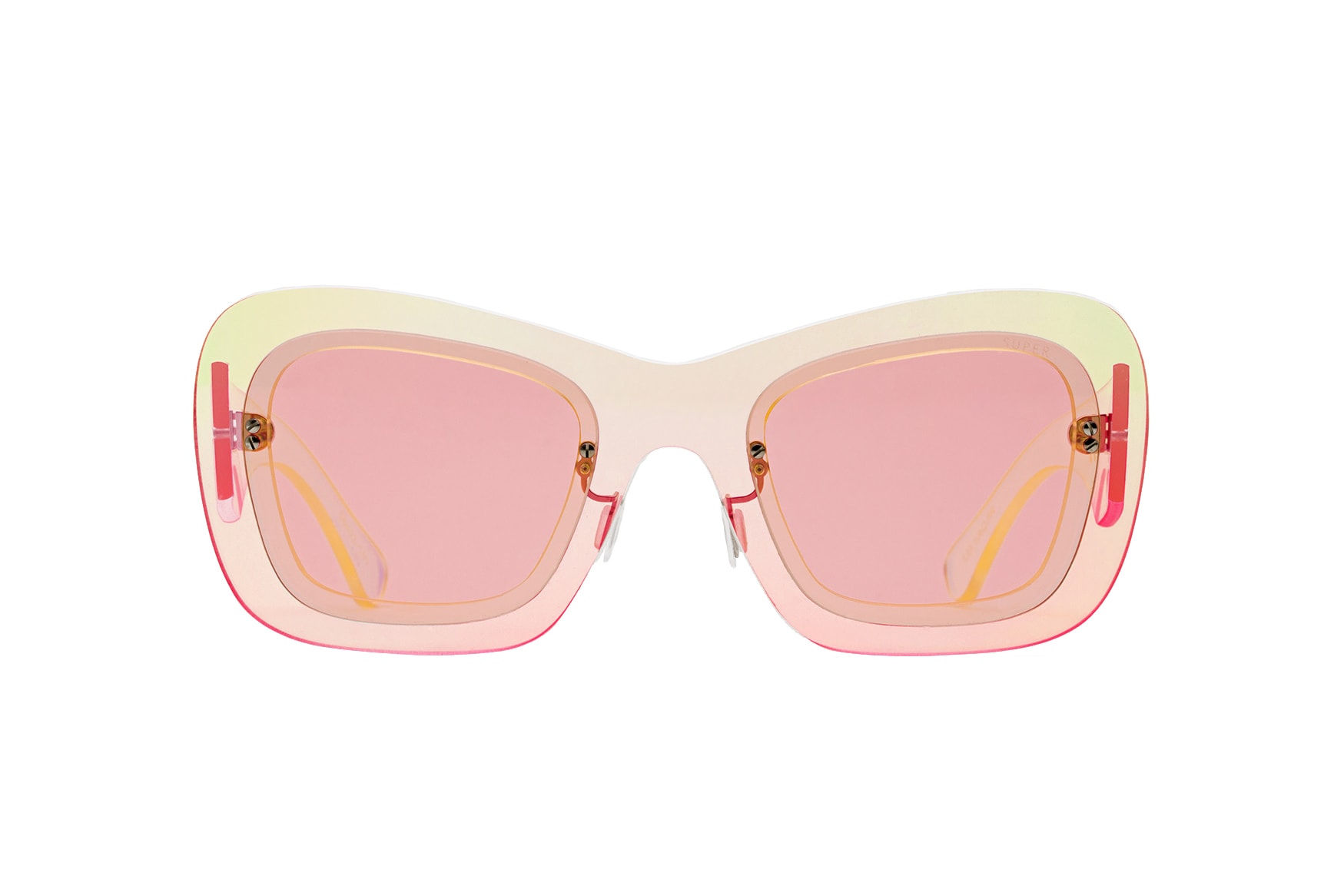 SUPER by RETROSUPERFUTURE Layers spring summer 2018 debut release drop launch matte black translucent pink collection lenses frame