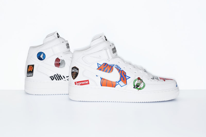 supreme NBA Collection Collaboration 2018 JR Smith Nike AF-1 Air Force 1 footwear streetwear New York