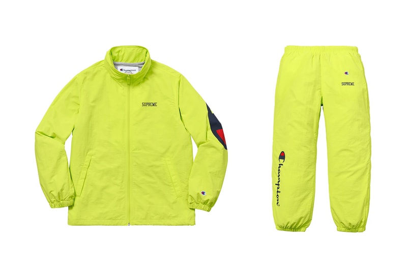 Supreme x Champion Track Suits UNIQLO UT Ramen Palace Aime Leon Dore Off-White Virgil Abloh