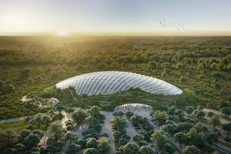 Tropicalia Single Domed Greenhouse Coldefy & Associates Dalkia France