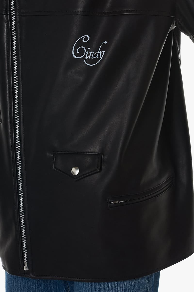 UNDERCOVER cindy sherman leather coat jacket asymmetric zipper print oversized spring summer 2018