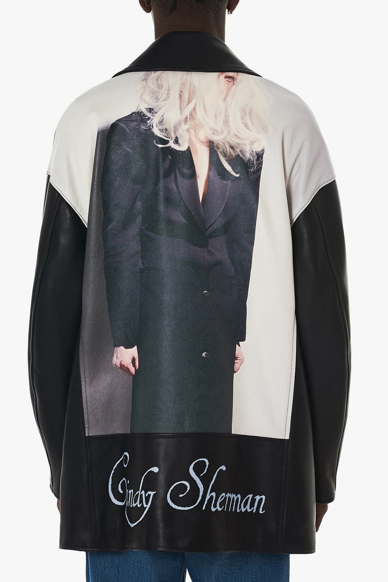 UNDERCOVER cindy sherman leather coat jacket asymmetric zipper print oversized spring summer 2018