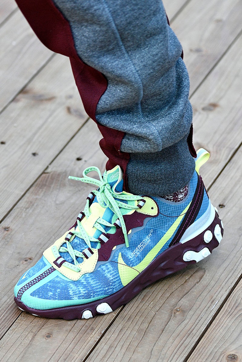 UNDERCOVER Nike Epic React First Look 2018 fall winter runway show paris fashion week collaboration jun takahashi