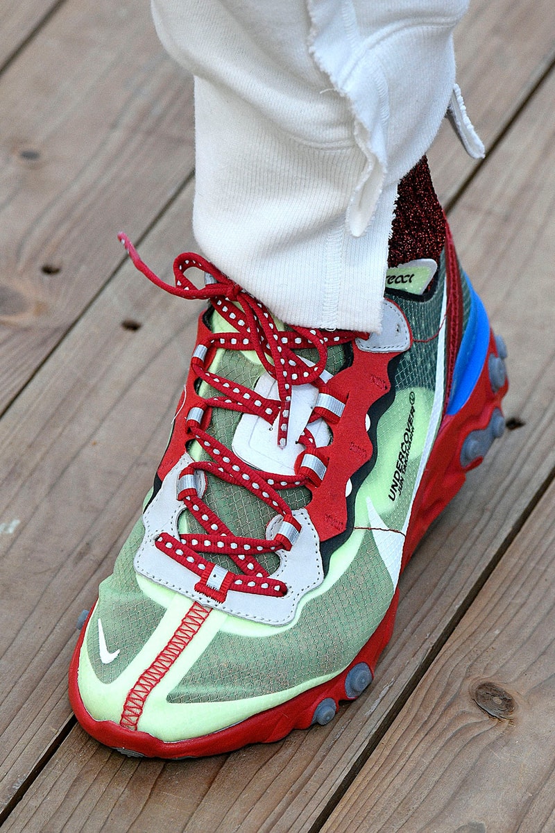 UNDERCOVER Nike Epic React First Look 2018 fall winter runway show paris fashion week collaboration jun takahashi