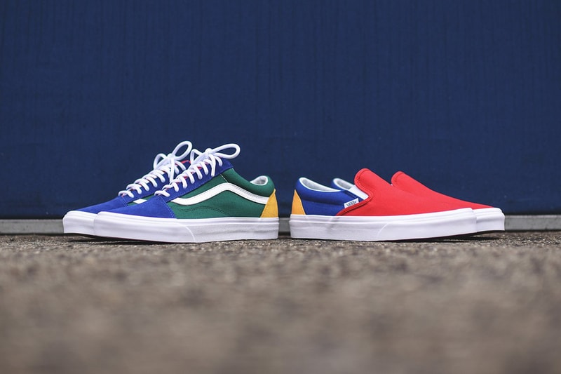 vans yacht club footwear pack old skool slip on skateboarding shoes sneakers kith