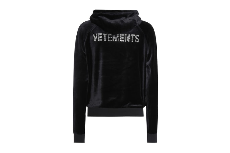 Vetements & Juicy Couture's Velour Hoodie Is Dripping in Rhinestones
