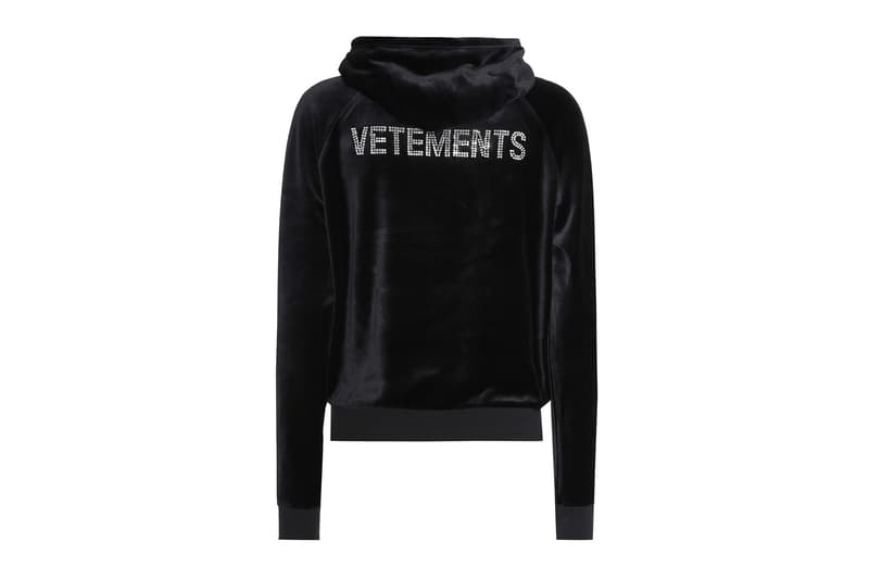 Vetements Juicy Couture Rhinestone Logo Hoodie spring summer 2018 march release date info drop