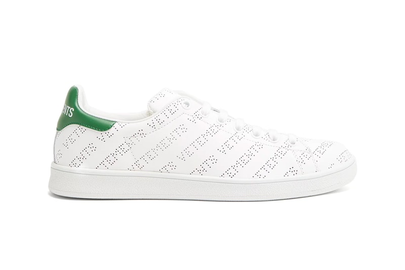 Vetements Stan Smith Logo Leather Sneakers Release purchase perforated low top
