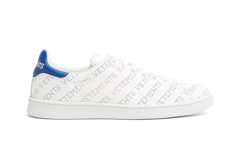 Vetements Stan Smith Logo Leather Sneakers Release purchase perforated low top