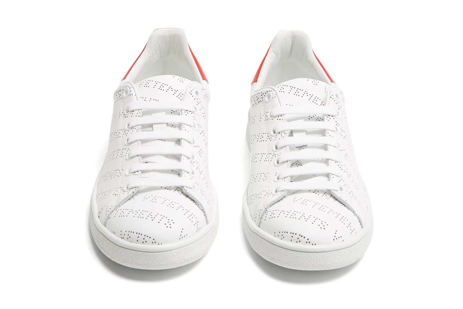 Vetements Stan Smith Logo Leather Sneakers Release purchase perforated low top