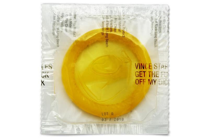 Vince Staples Get the Fuck off My Dick yellow condom music single stream