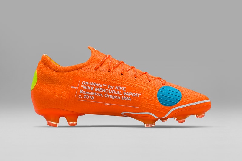 Virgil Abloh Nike Mercurial Vapor 360 Official Look Release Details Information Football Boots Soccer Cleats Kylian Mbappe Mbappé Off-White Off White The Ten Drops Dropping