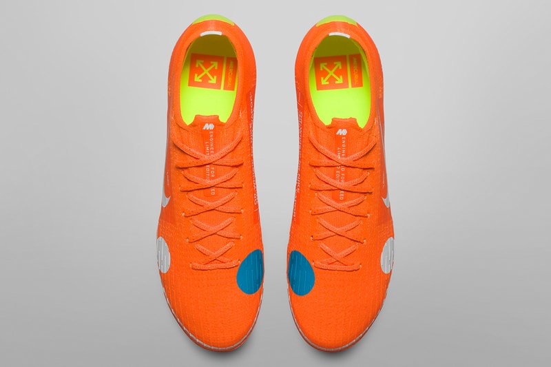 Virgil Abloh Nike Mercurial Vapor 360 Official Look Release Details Information Football Boots Soccer Cleats Kylian Mbappe Mbappé Off-White Off White The Ten Drops Dropping