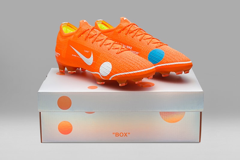 Virgil Abloh Nike Mercurial Vapor 360 Official Look Release Details Information Football Boots Soccer Cleats Kylian Mbappe Mbappé Off-White Off White The Ten Drops Dropping