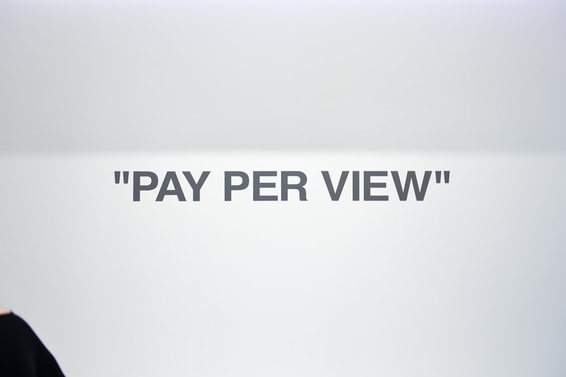 Virgil Abloh's 'PAY PER VIEW' Exhibition Recap