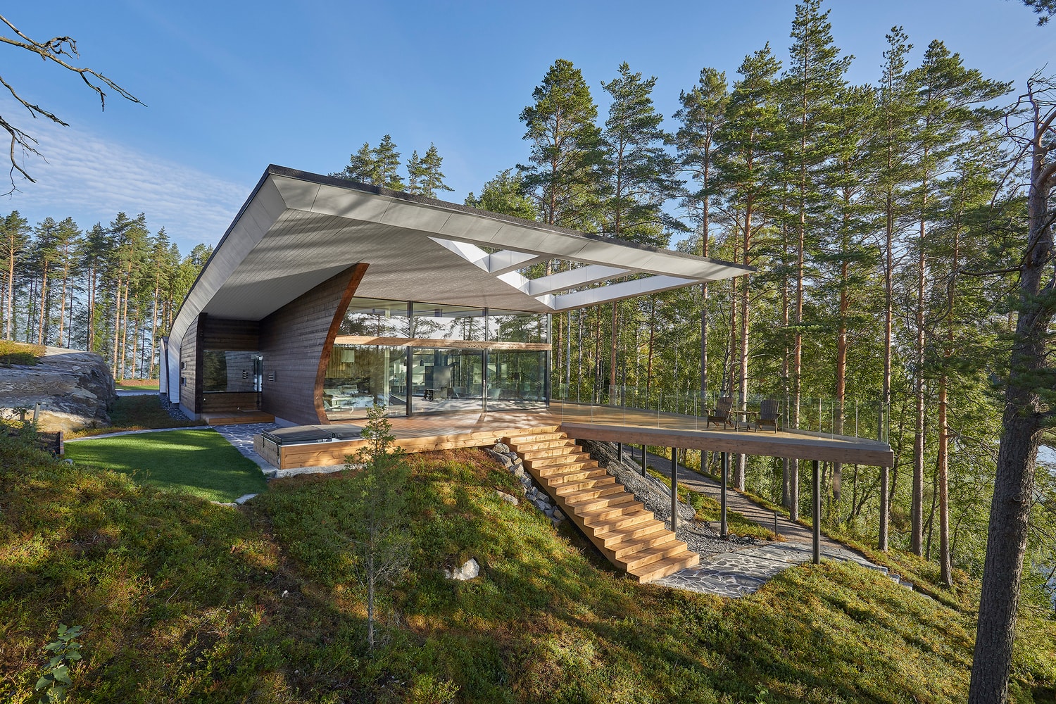 Wave House Seppo Mantyla Homes Houses Interior Exterior Design Mikkeli Finland
