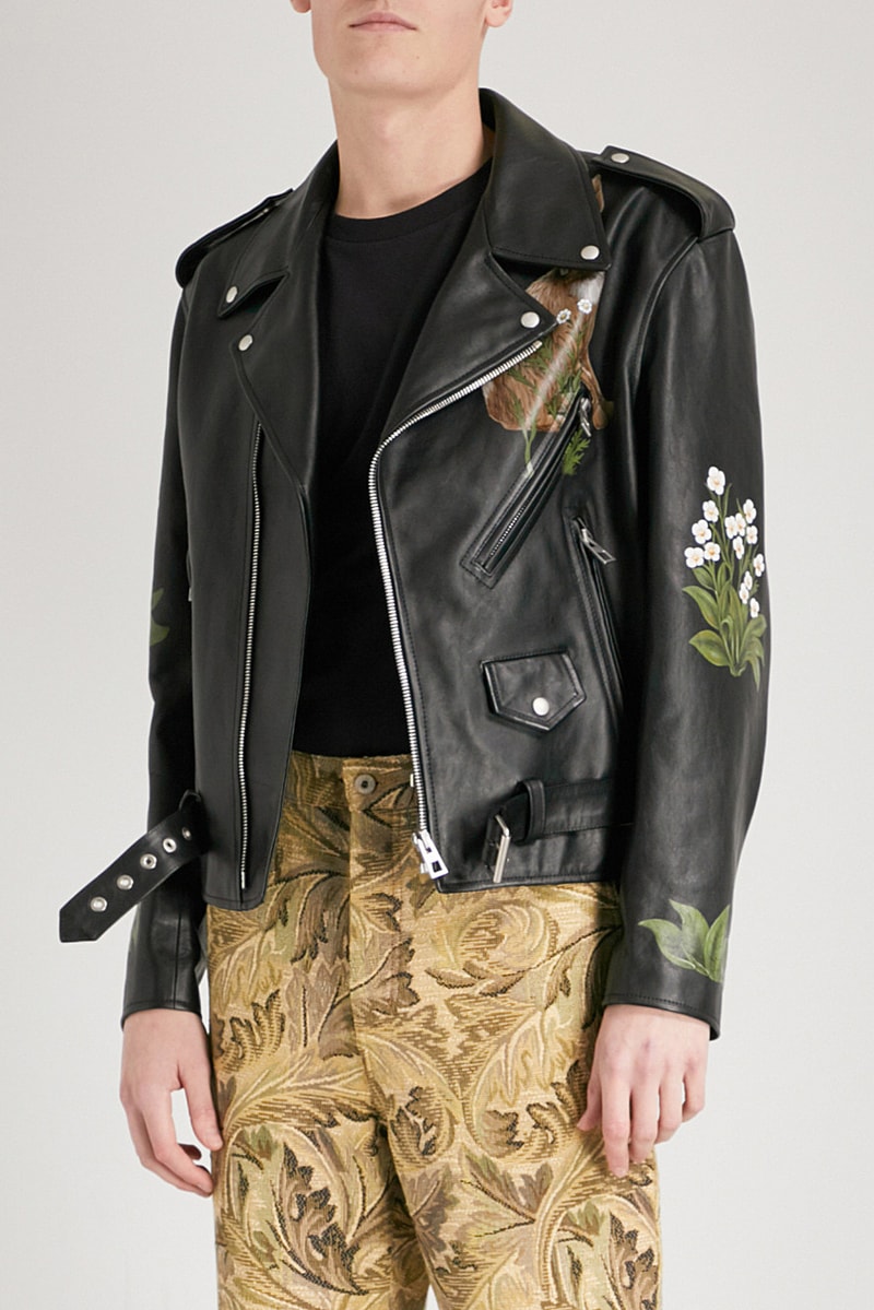 William Morris Loewe Leather Biker Jacket black spring summer 2018 march release date info drop slefridges