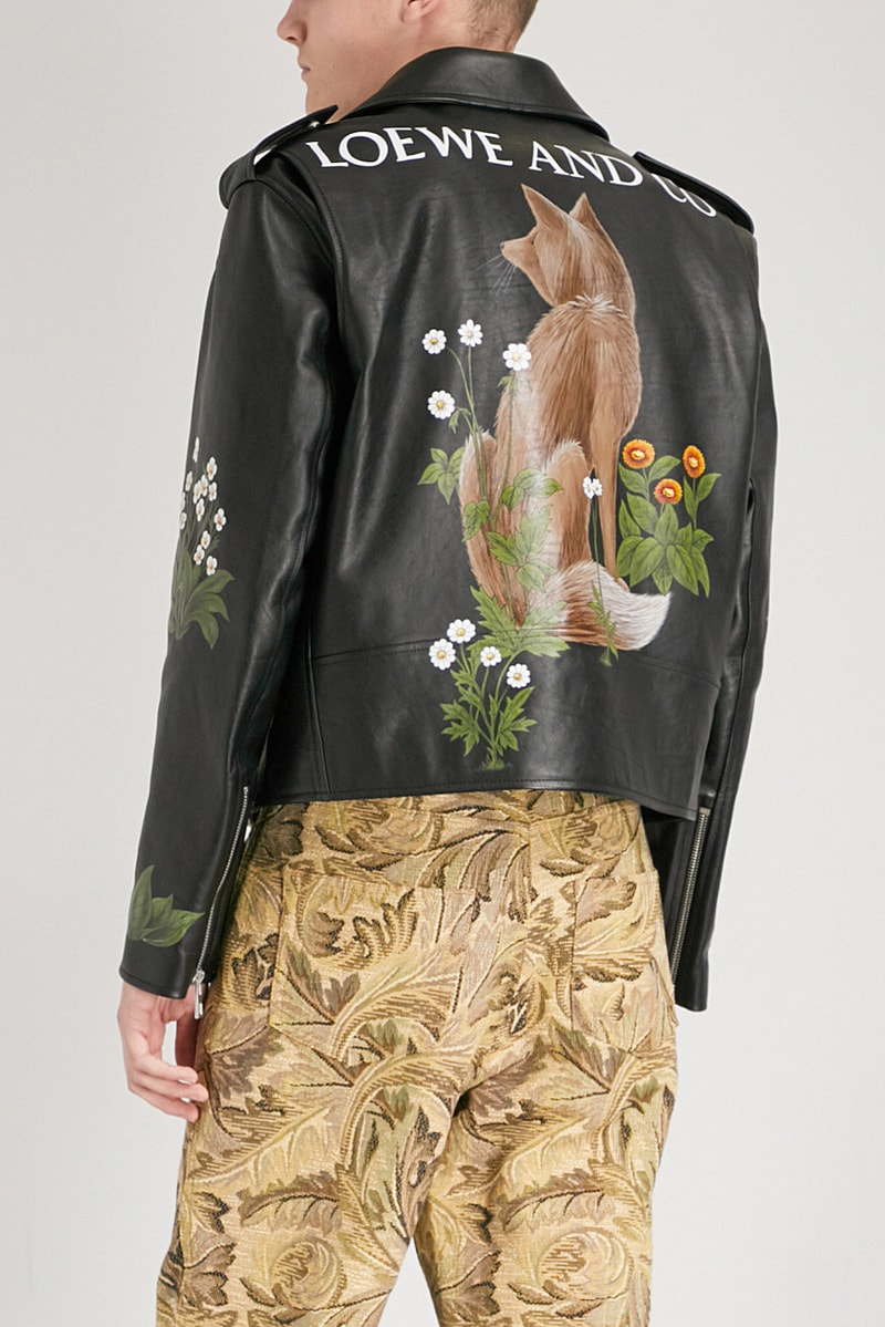 William Morris Loewe Leather Biker Jacket black spring summer 2018 march release date info drop slefridges