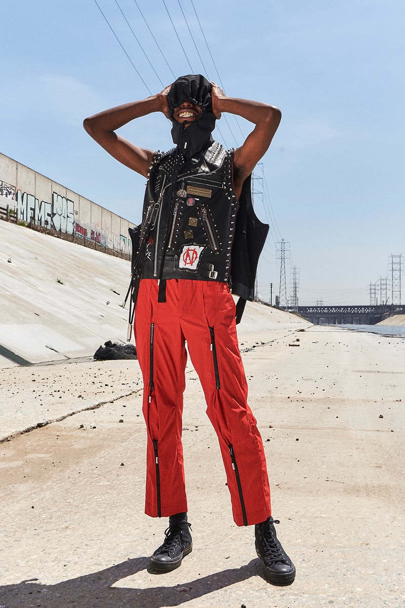 99%IS Bajowoo h lorenzo pop up custom painted leather jacket limited drop release april 12 2018 los angeles california black tan