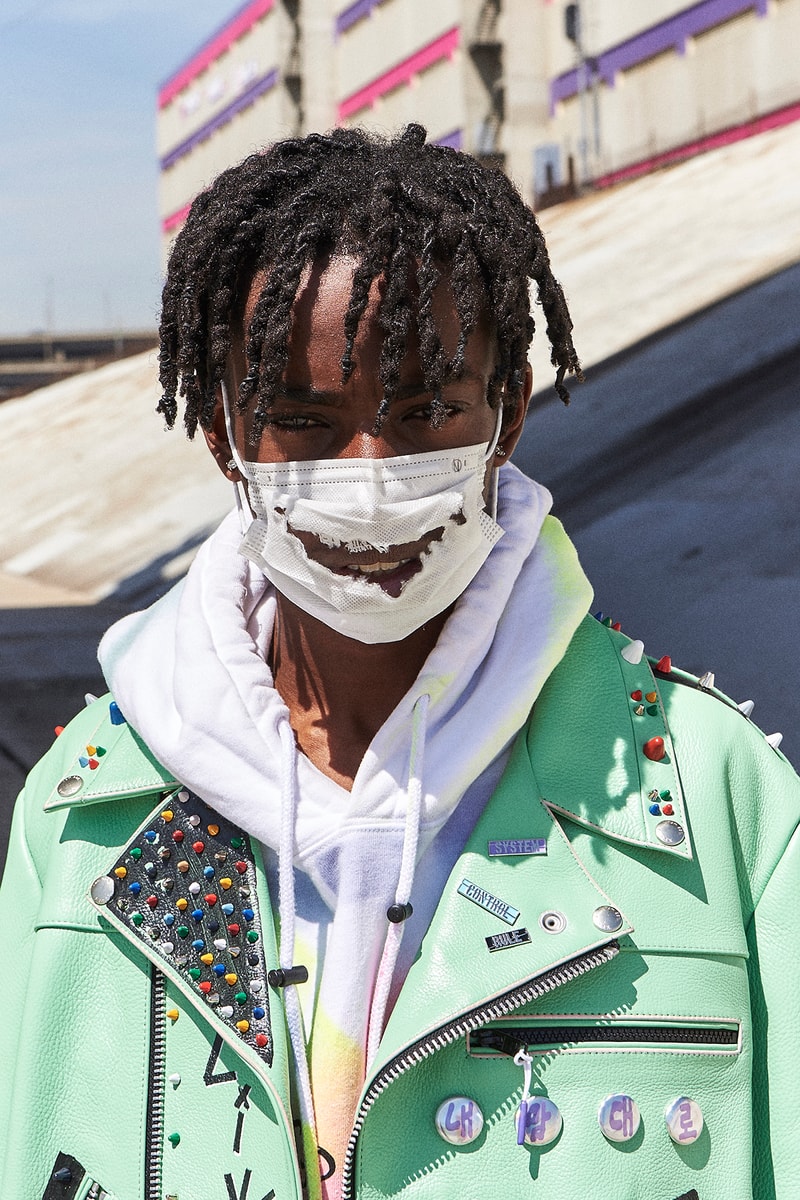 99%IS Bajowoo h lorenzo pop up custom painted leather jacket limited drop release april 12 2018 los angeles california black tan