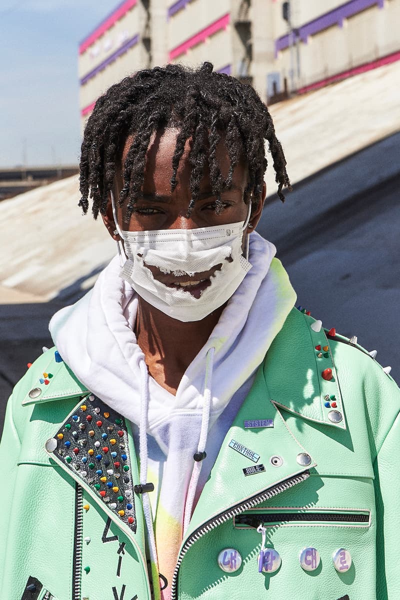 99%IS Bajowoo h lorenzo pop up custom painted leather jacket limited drop release april 12 2018 los angeles california black tan
