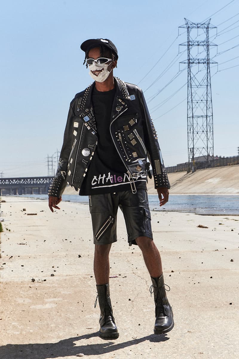 99%IS Bajowoo h lorenzo pop up custom painted leather jacket limited drop release april 12 2018 los angeles california black tan