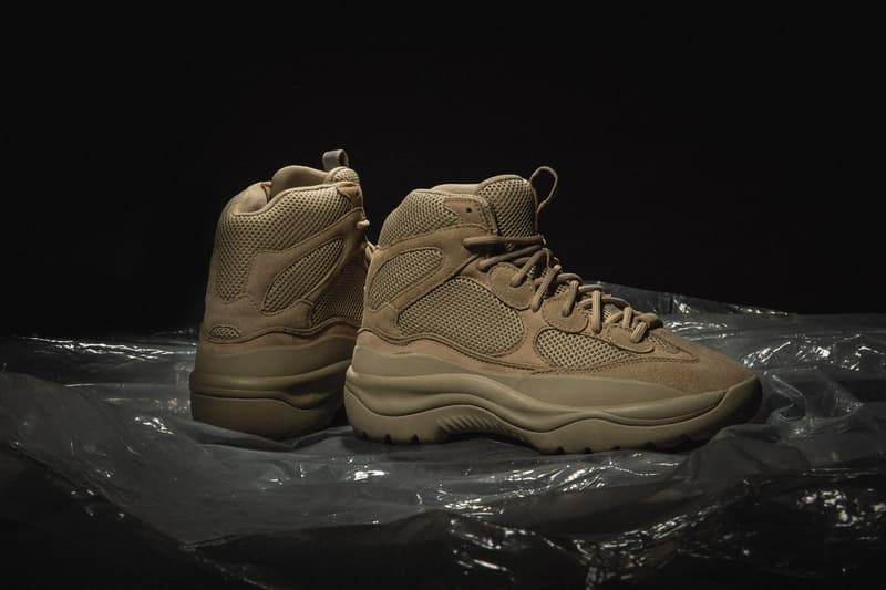 YEEZY Season 6 Closer Look Calabasas Collection Kanye West Desert Rat Boot Graphite Suede Taupe Sandals Slides