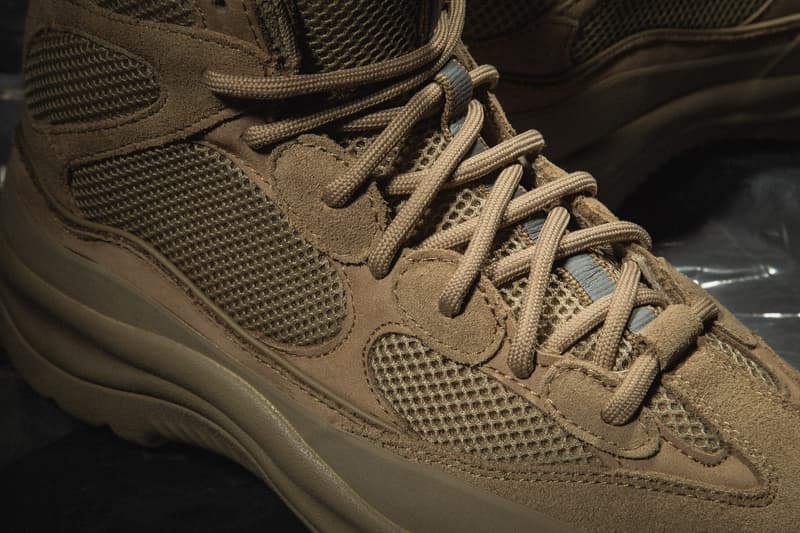 YEEZY Season 6 Closer Look Calabasas Collection Kanye West Desert Rat Boot Graphite Suede Taupe Sandals Slides