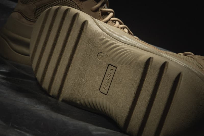 YEEZY Season 6 Closer Look Calabasas Collection Kanye West Desert Rat Boot Graphite Suede Taupe Sandals Slides