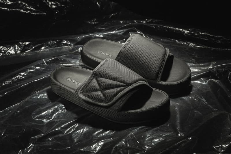 YEEZY Season 6 Closer Look Calabasas Collection Kanye West Desert Rat Boot Graphite Suede Taupe Sandals Slides