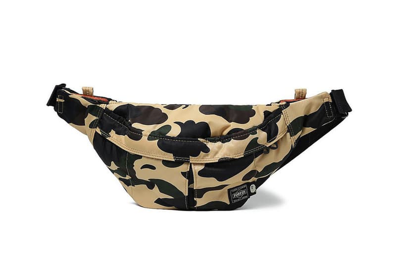 BAPE porter bag accessory collaboration spring summer 2018 japan april 28 2018 drop release launch debut camouflage waist fanny pack pouch wallet case